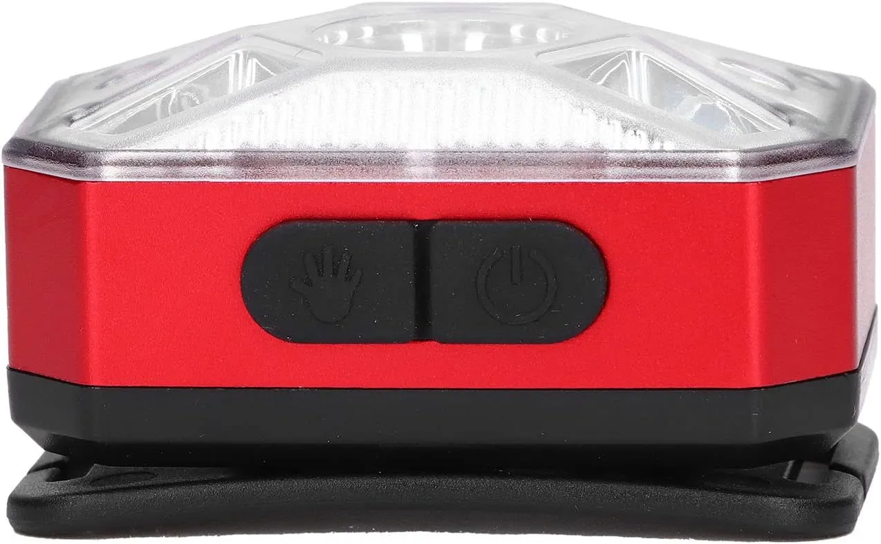 LED Headlight USB Charging COB Induction Headlamp for Night Running Portable Lightweight Outdoor Adventure (Red)