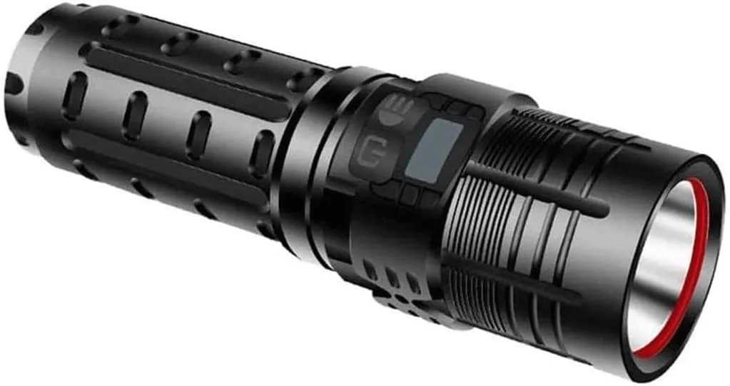 Led Super Bright Tactical Flashlights, High Lumens Zoomable, Waterproof, Rechargeable Handheld Flashlight 5 Modes