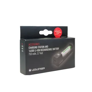 Ledlenser Charging station and 14500 li-ion rechgble battery