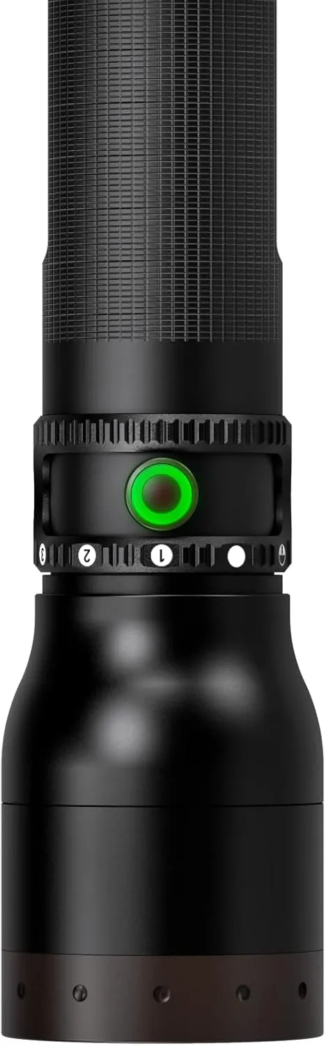 Ledlenser P17R Core, Big LED Torch, 1200 lumens, Rechargeable Lithium LiFePO Battery, focusable, Long Distance Beam 560m, Constant Light, up to 200h runtime, magn. Charging Cable, Charging Station