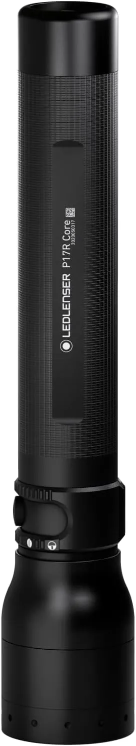 Ledlenser P17R Core, Big LED Torch, 1200 lumens, Rechargeable Lithium LiFePO Battery, focusable, Long Distance Beam 560m, Constant Light, up to 200h runtime, magn. Charging Cable, Charging Station