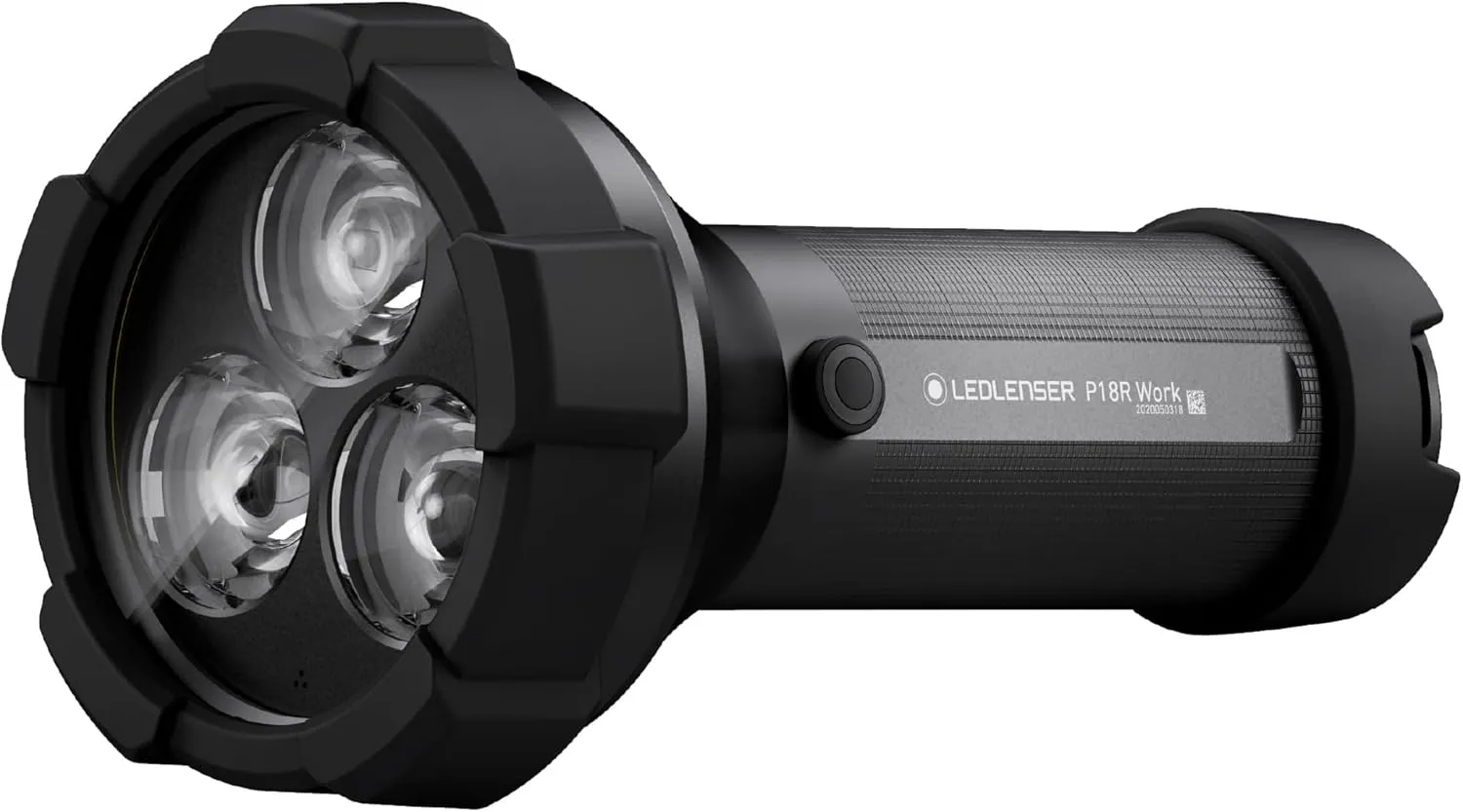Ledlenser, P18R Work Rechargeable Flashlight, 4500 Lumens, Advanced Focus System, Smart Light Technology, Magnetic Charge System, Rubber Covers
