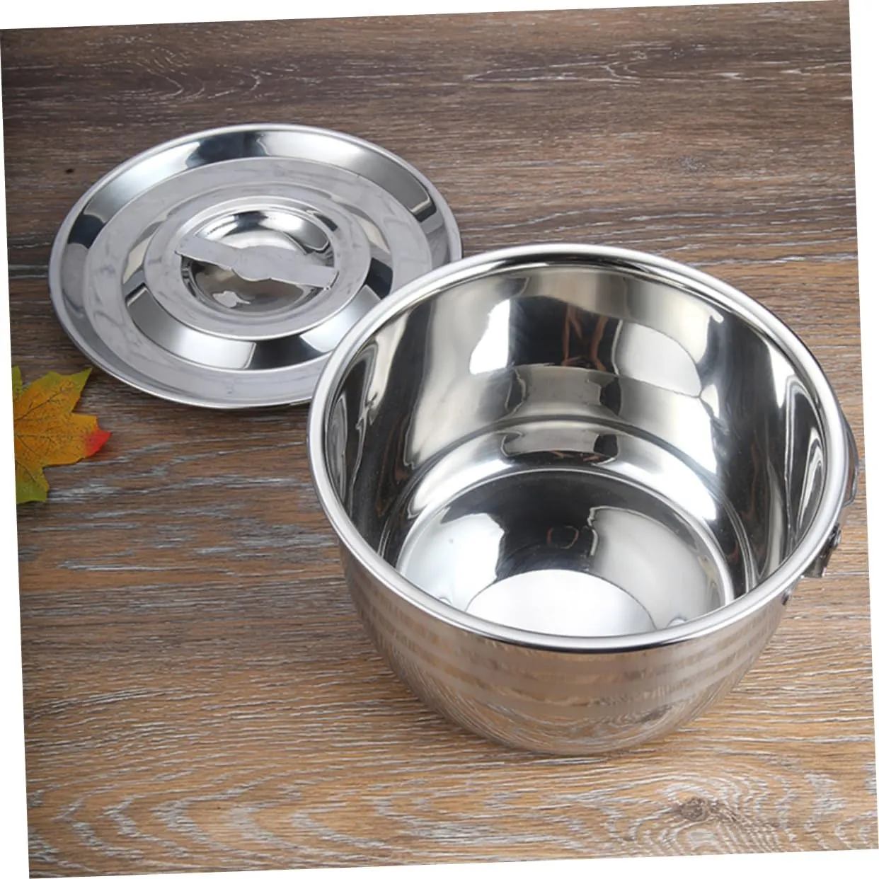 LIFKOME 1pc High Capacity Non Stick Soup Pot Stew Pot for Camping Home Use Even Heat Distribution Convenient Handle Easy Cooking