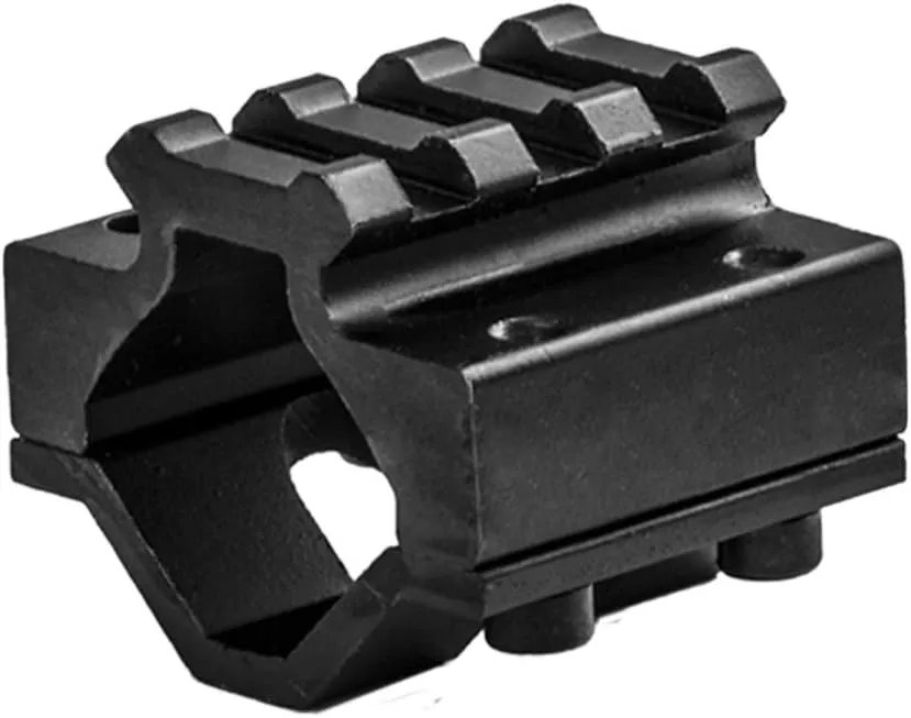 Lion Gears Tactical 12ga Shotgun Barrel Mount with 3 Slots Picatinny Rails, 1.37" Long, BMR0325