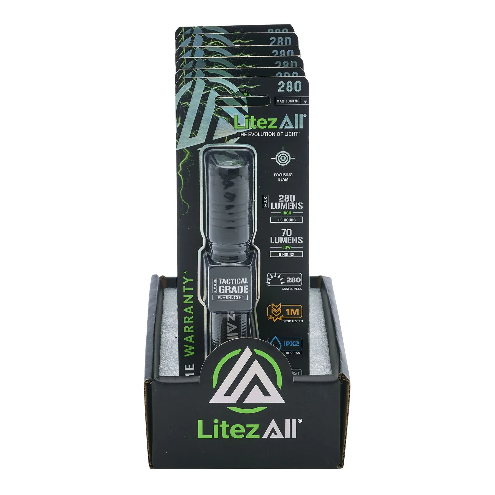 LitezAll 280 Lumen Tactical Flashlight