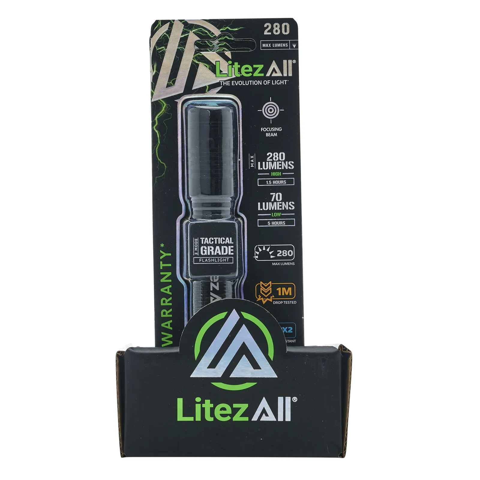 LitezAll 280 Lumen Tactical Flashlight