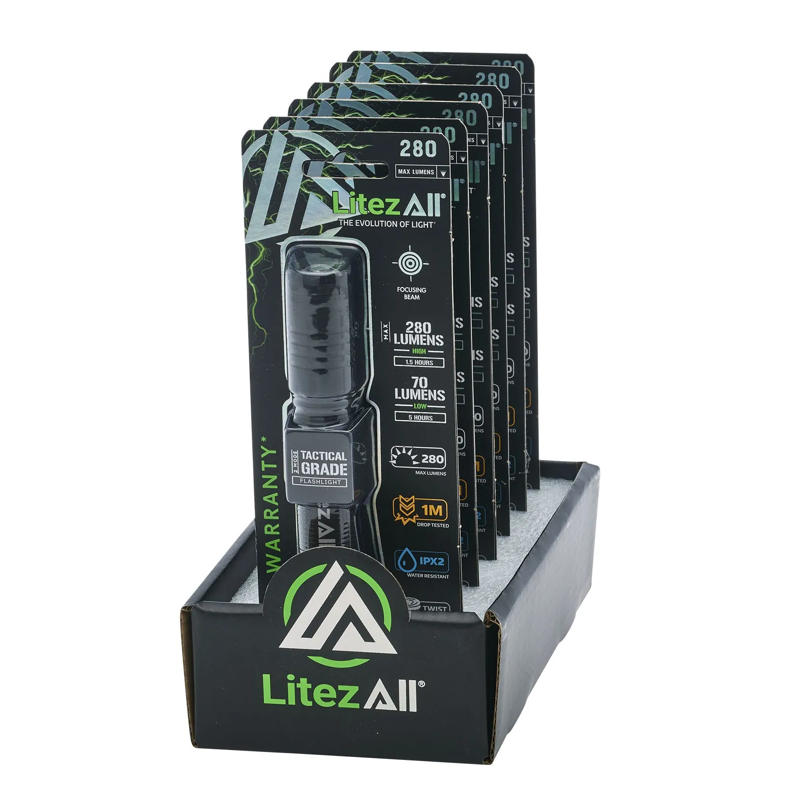 LitezAll 280 Lumen Tactical Flashlight