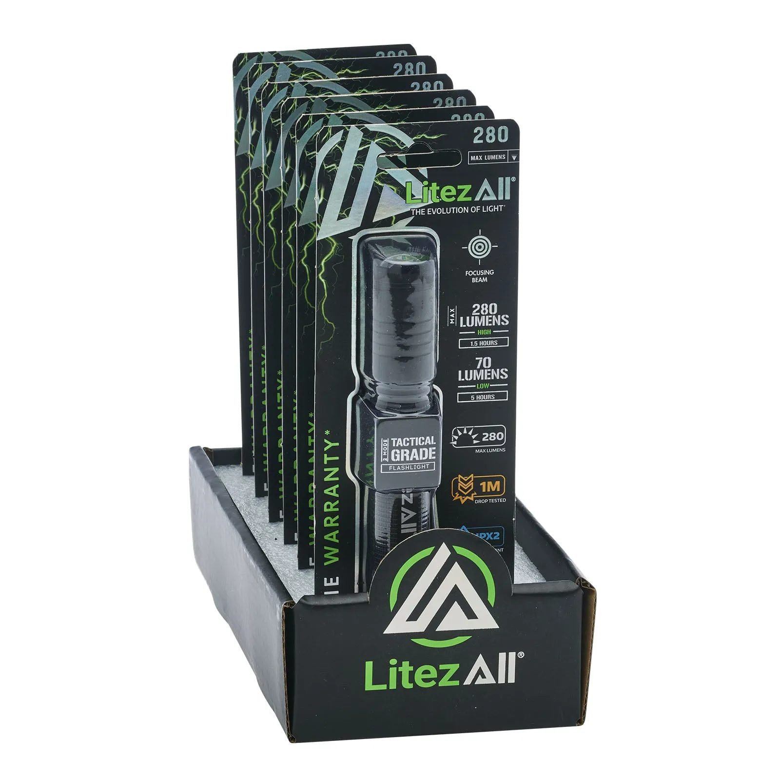 LitezAll 280 Lumen Tactical Flashlight