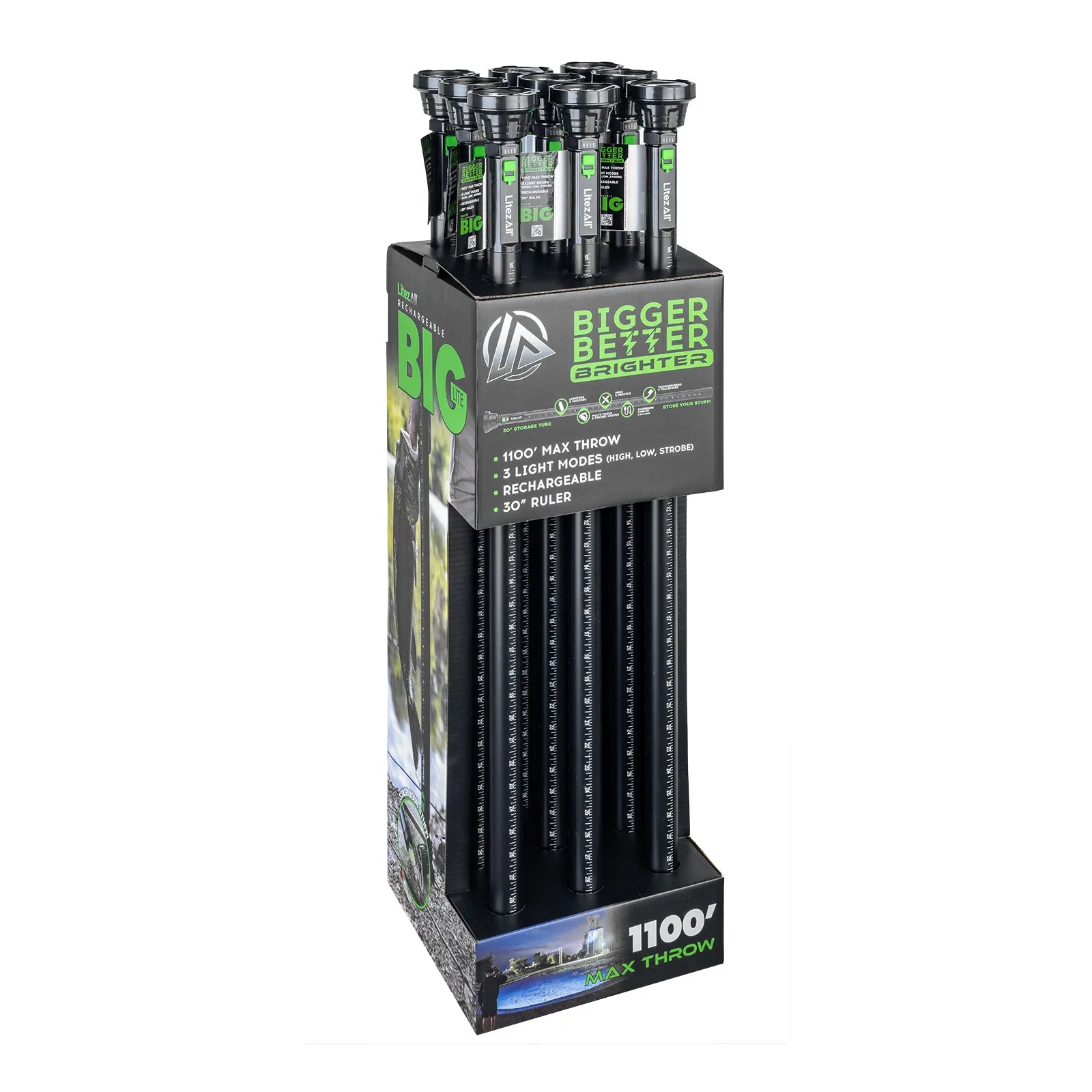 LitezAll Bigger Better Brighter Rechargeable Flashlight