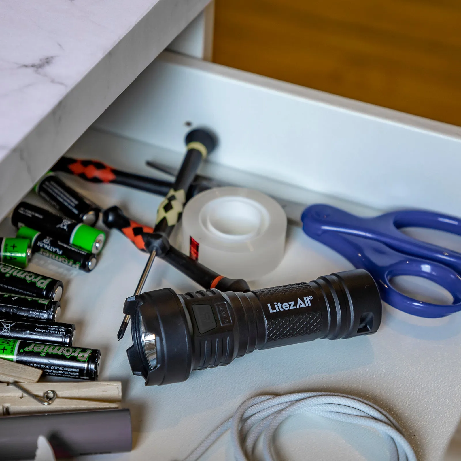 LitezAll Rechargeable 120 Lumen Flashlight