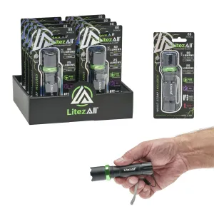 LitezAll Rechargeable Mini Tactical Flashlight