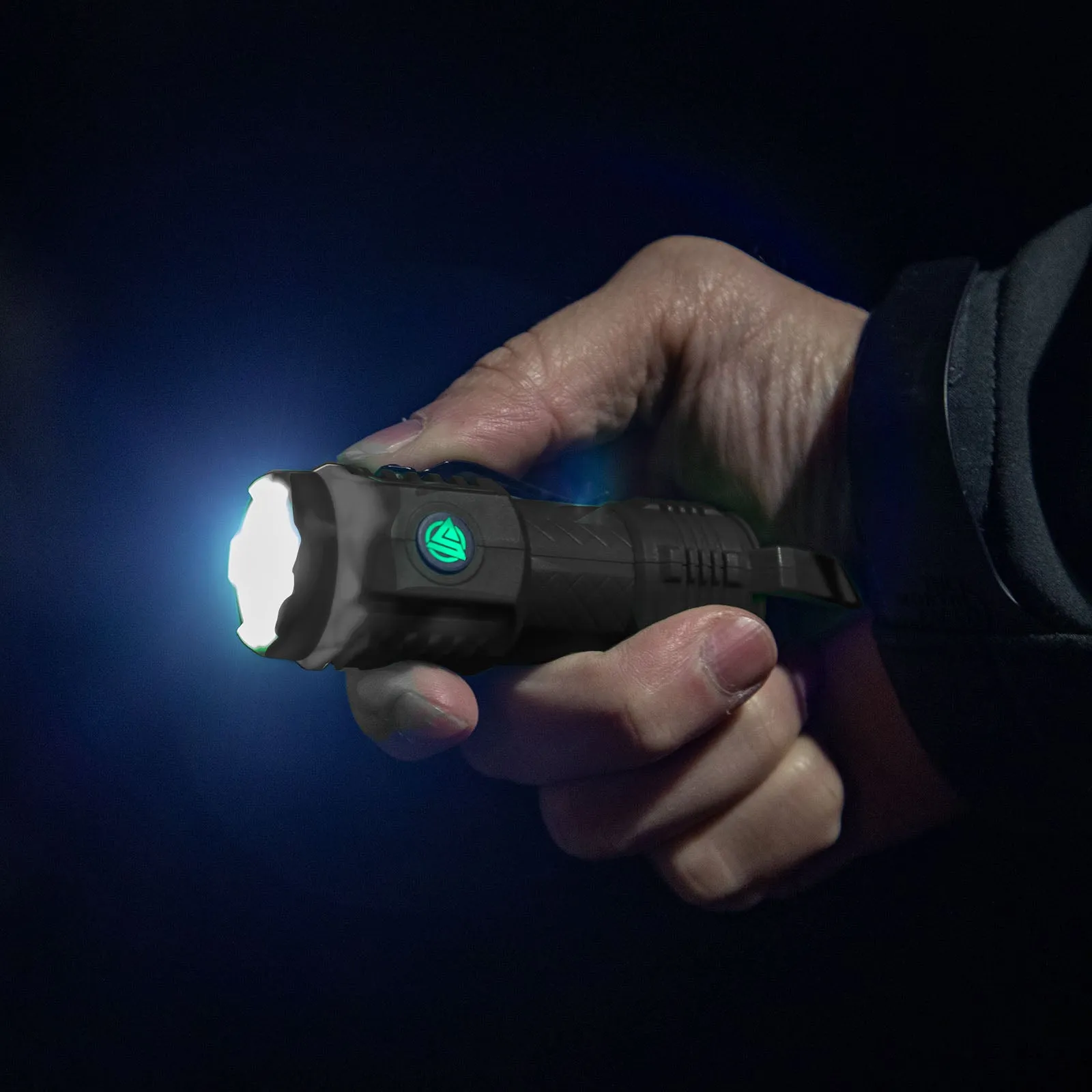 LitezAll Rechargeable Pocket Flashlight with Removable Shade