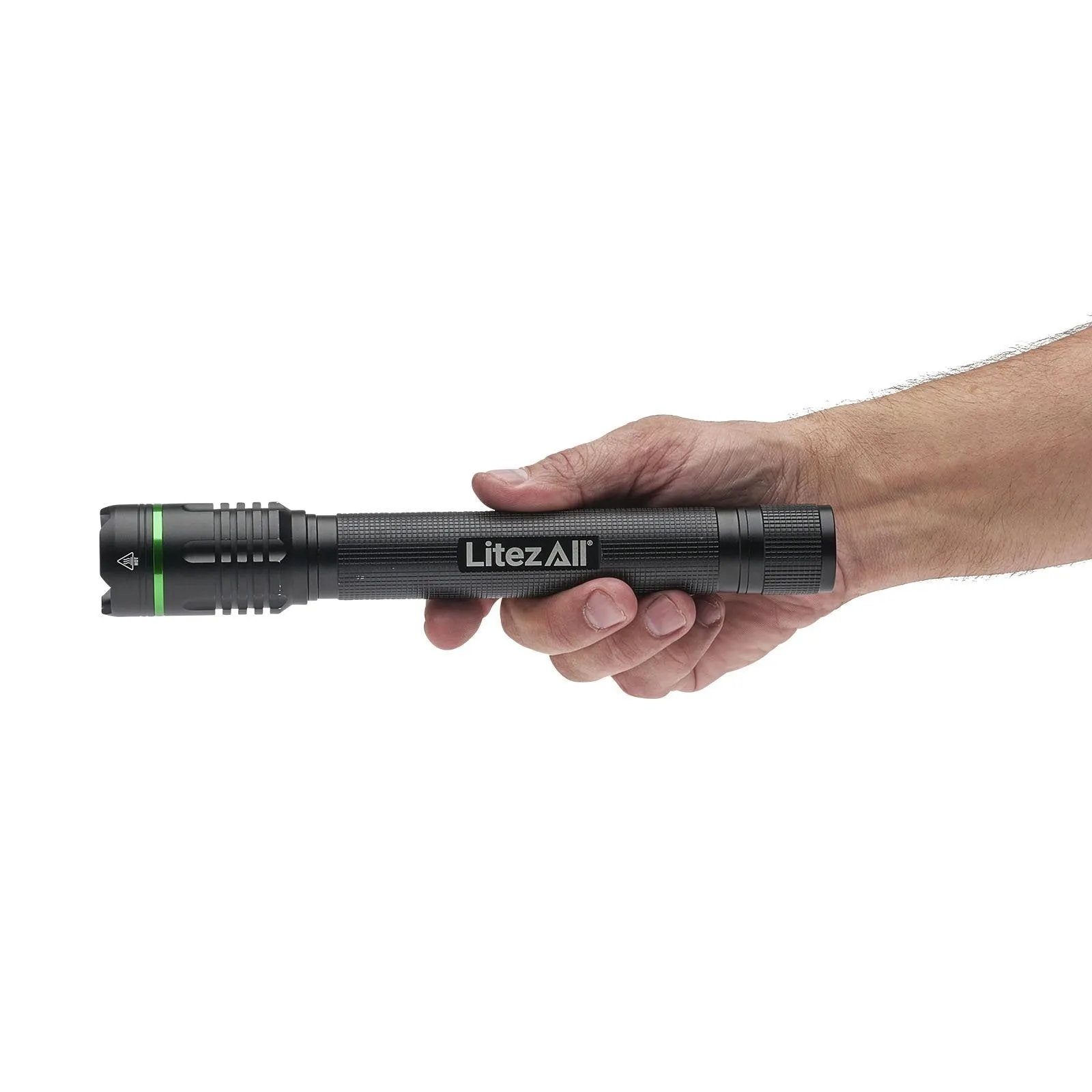 LitezAll Rechargeable Thin 2000 Lumen Tactical Flashlight