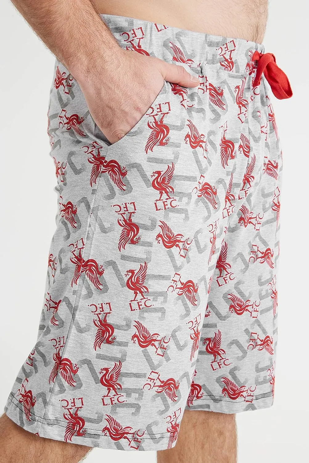 Liverpool F.C. Mens Pajama Pants 2 Pack of PJs Pants Comfy Pajama Shorts for Men Teens