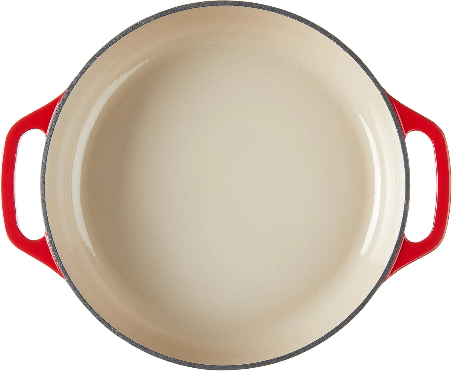 Lodge 3.6 Quart Enameled Cast Iron Oval Casserole With Lid– Dual Handles – Oven Safe up to 500° F or on Stovetop - Use to Marinate, Cook, Bake, Refrigerate and Serve – Island Spice Red