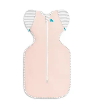 Love to Dream Swaddle Up Transition Bag - Arms Up Position - Light and Ultra Breathable Cotton - Twin Zip - Zip Off Wings - Spring, Summer - Sleep Bag - 0.2TOG - Light Pink, Large (8.5-11kg)