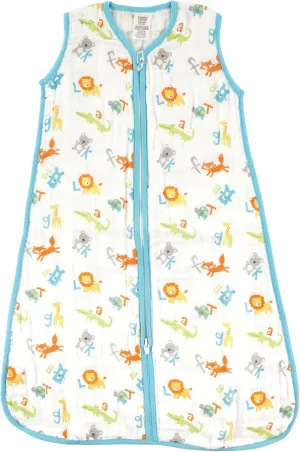 Luvable Friends Unisex Baby Sleeveless Muslin Cotton Sleeping Bag, Sack, Blanket