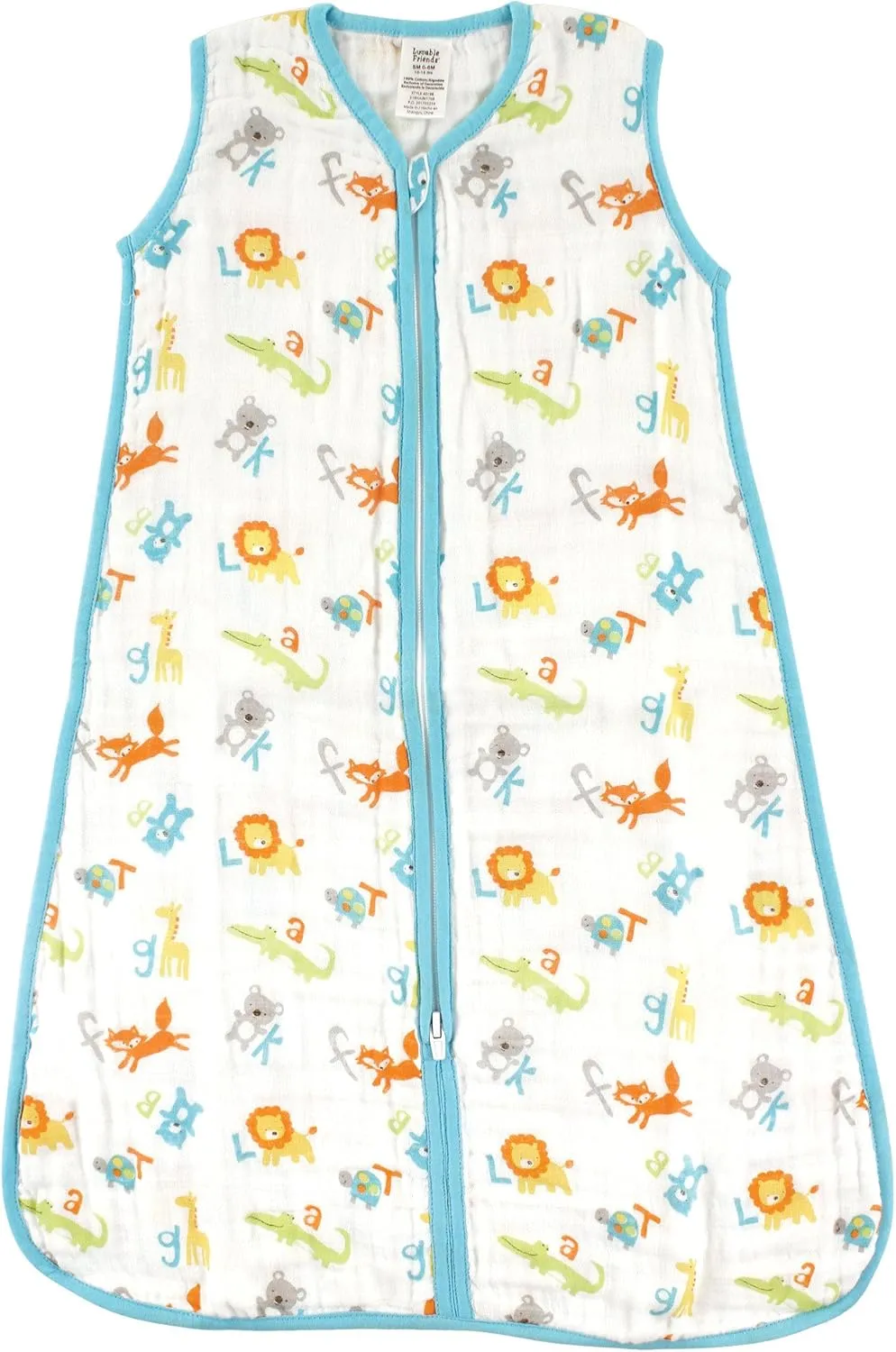 Luvable Friends Unisex Baby Sleeveless Muslin Cotton Sleeping Bag, Sack, Blanket