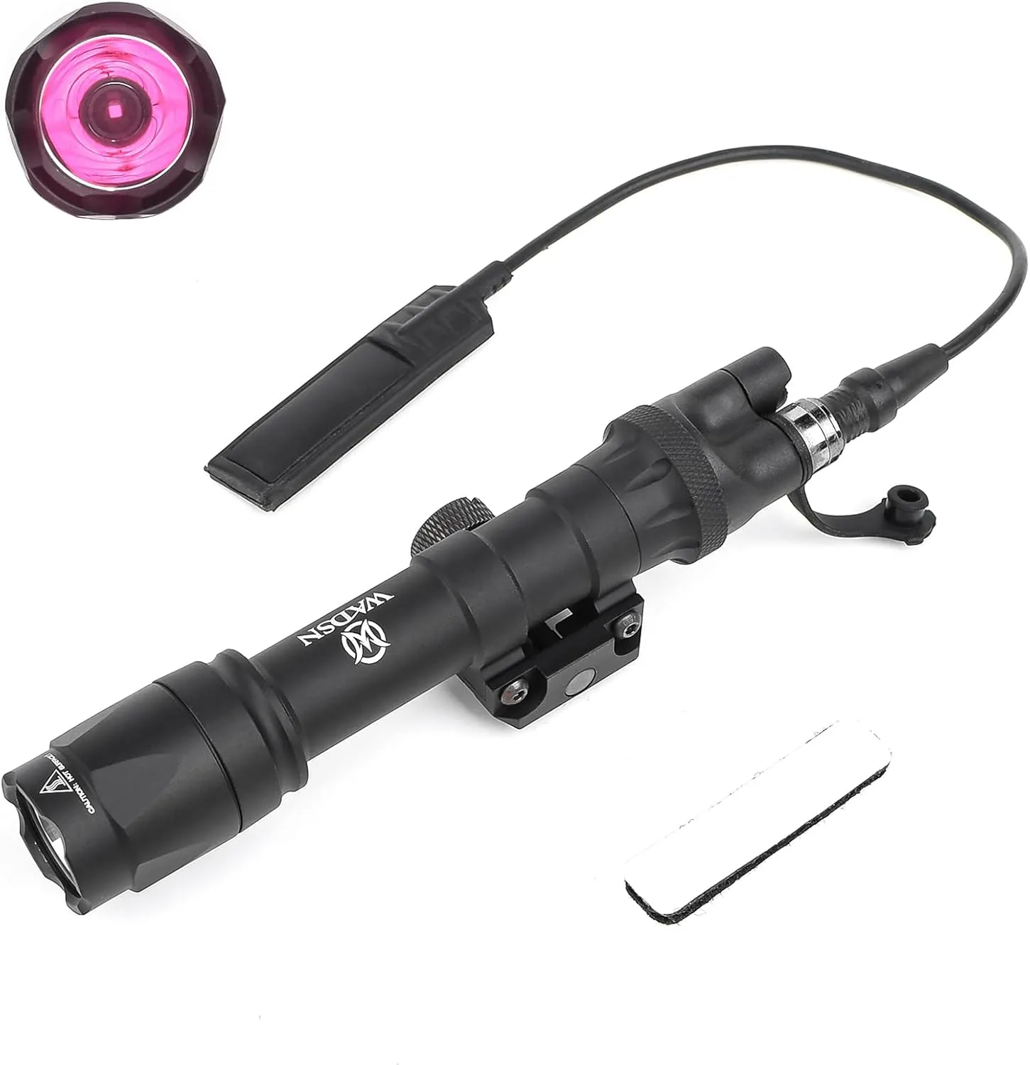 M600C IR Flashlight, Tactical IR Flashlights Weapon Light with Rear Wing Switch & Remote Pressure Switch for 2 Lighting Modes, Fit for 20mm Picatinny Rail
