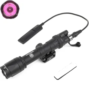 M600C IR Flashlight, Tactical IR Flashlights Weapon Light with Rear Wing Switch & Remote Pressure Switch for 2 Lighting Modes, Fit for 20mm Picatinny Rail