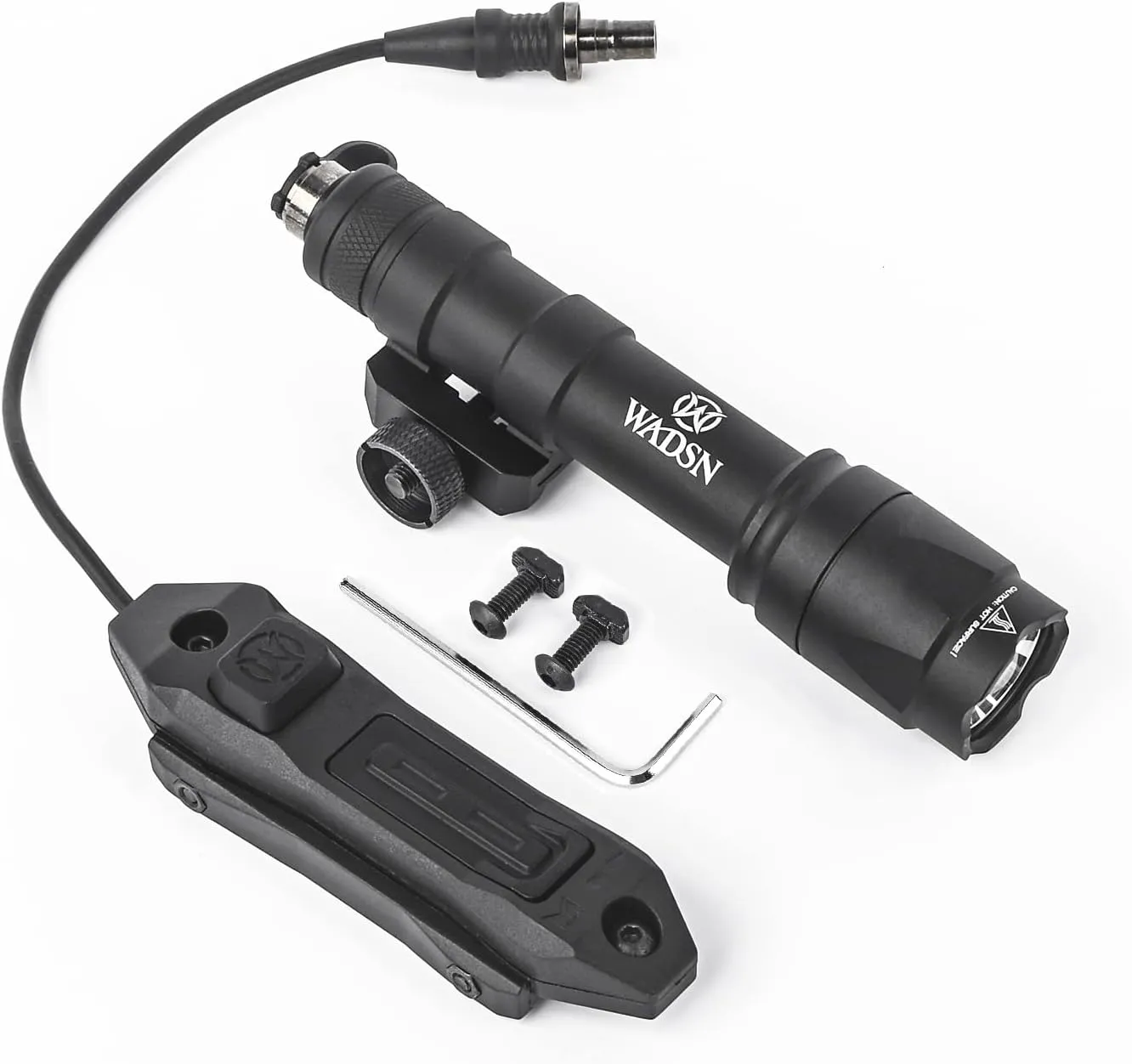 M600C Weapon Light with Dual Pressure Switch for Mlok/keymod / 20mm Picatinny Rail, 600 Lumens Tactical Flashlights with Constant/Momentary Modes for Outdoor Adventure Sports