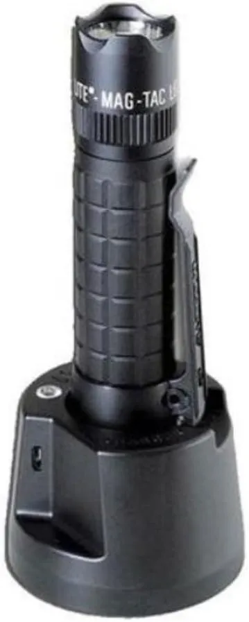 MagLite Instrument TRM1RA4 Rechargeable Tactical Flashlight with Crowned Bezel, Black