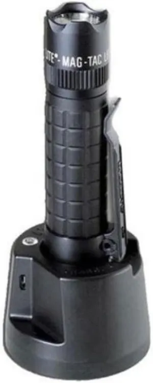 MagLite Instrument TRM1RA4 Rechargeable Tactical Flashlight with Crowned Bezel, Black