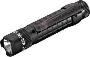 Maglite Mag-Tac LED 2-Cell CR123 Flashlight - Crowned-Bezel, Matte Black