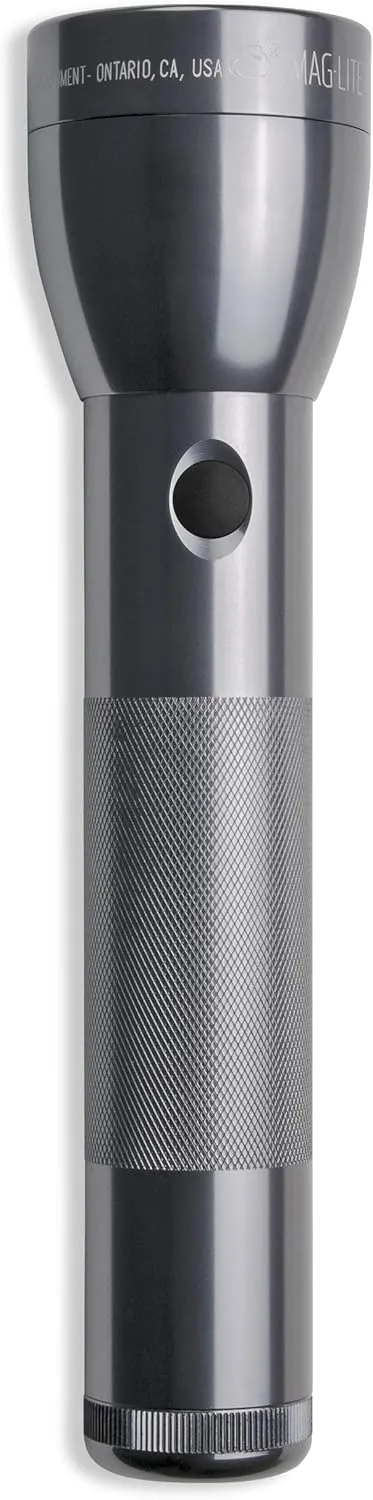Maglite ML300L LED 2-Cell D Flashlight, Gray