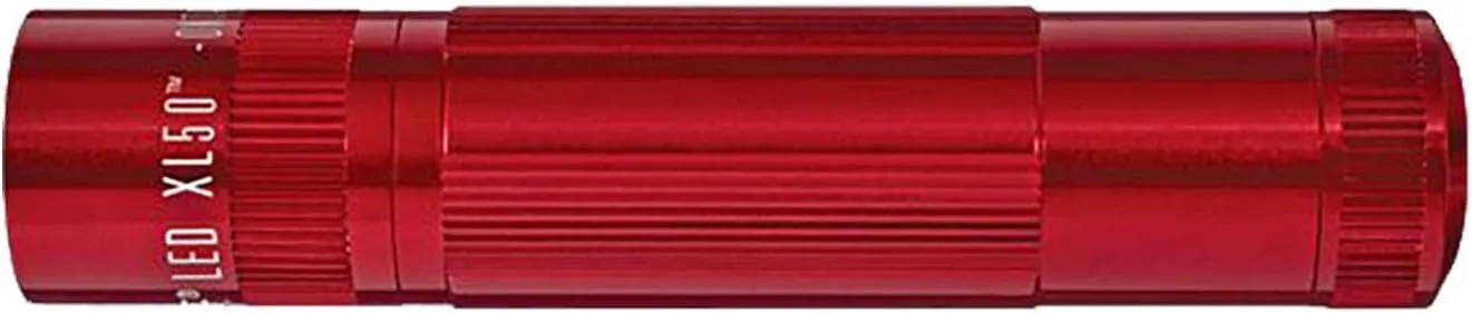 Maglite XL50 LED 3-Cell AAA Flashlight, Red