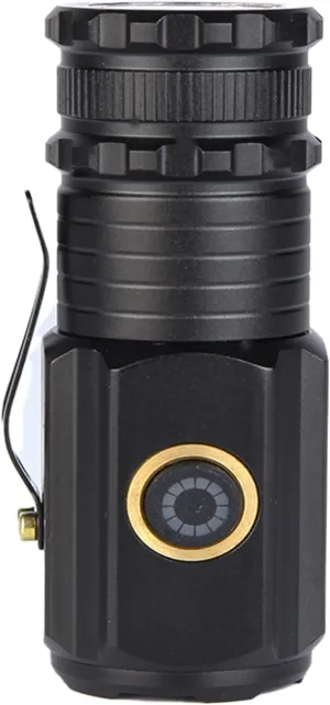 Magnetic Flashlight Rechargeable 1000 Lumens Portable Mini Pocket Flashlight with Clip, USB C Rechargeable, 5 Lighting Modes for Everyday Carry Camping Hiking, IP65 Waterproof