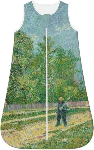 Man With Spade In A Suburb Baby Sleep Sack 0-24 Months Sleeping Bag 2-Ways Zipper Wearable Blanket For Infant Toddler