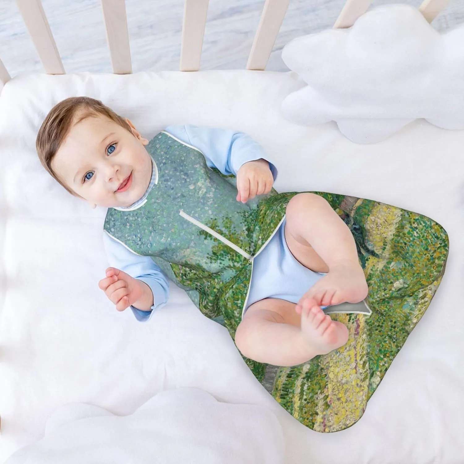 Man With Spade In A Suburb Baby Sleep Sack 0-24 Months Sleeping Bag 2-Ways Zipper Wearable Blanket For Infant Toddler