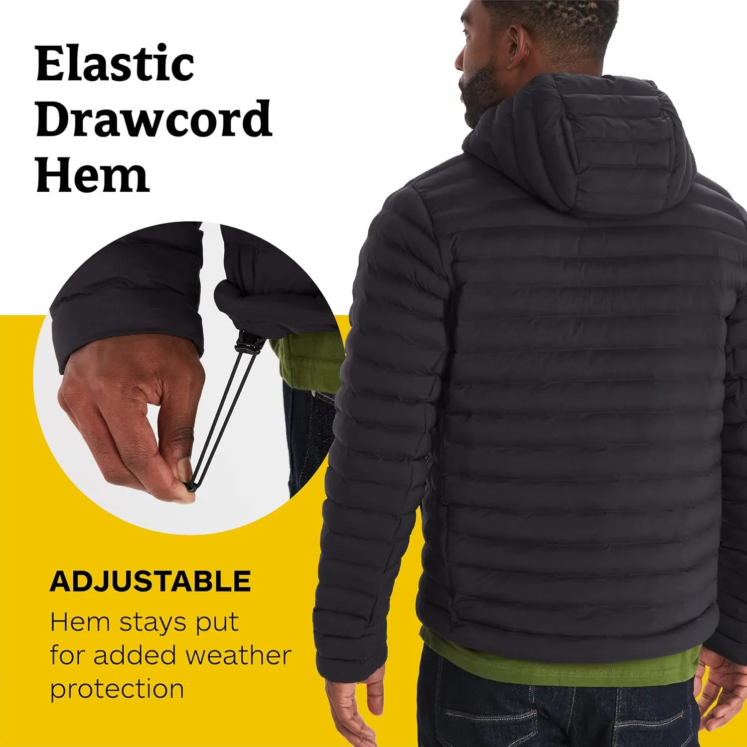 MARMOT Men's Echo Featherless Hoody - Lightweight Down-Alternative Puffer Jacket with Hood