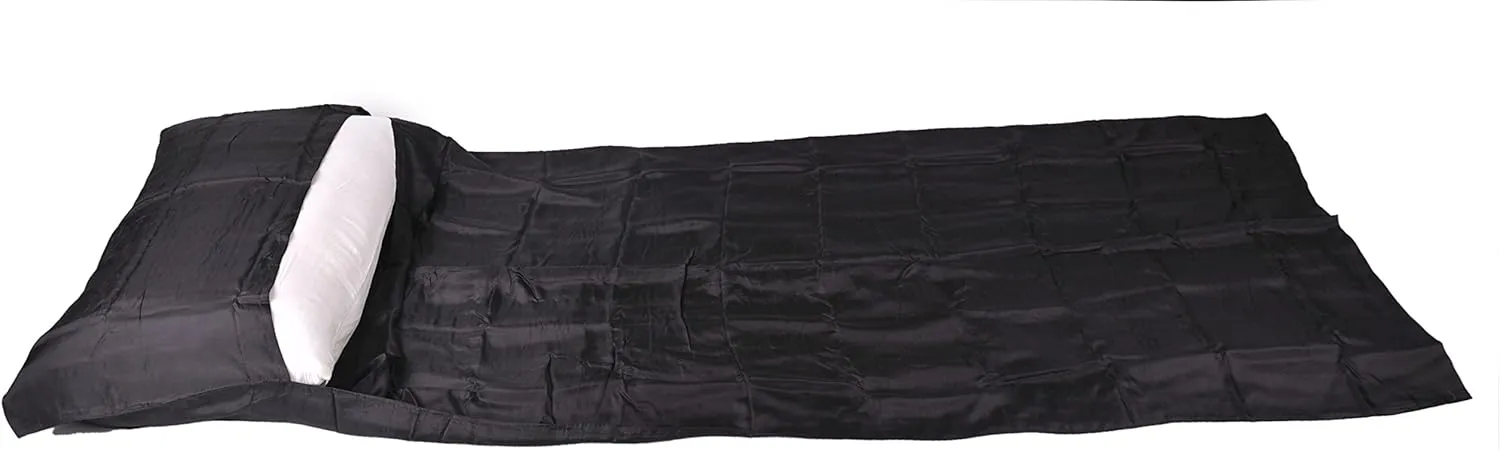 Marycrafts 100% Pure Mulberry Silk Single Sleeping Bag Liner Travel Sheet 83"x33"