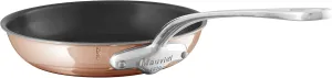 Mauviel M’6S 6-Ply Polished Copper Nonstick Frying Pan With Cast Stainless Steel Handles, 10.24-in, Made In France