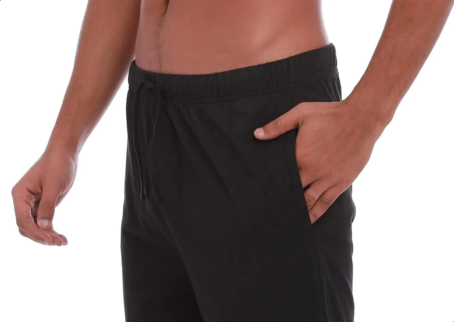 Men’s (2-Pack) Cotton Rich Knit Short | Sleepwear Shorts with Pockets | Ultra Soft, Breathable (Made in Egypt)