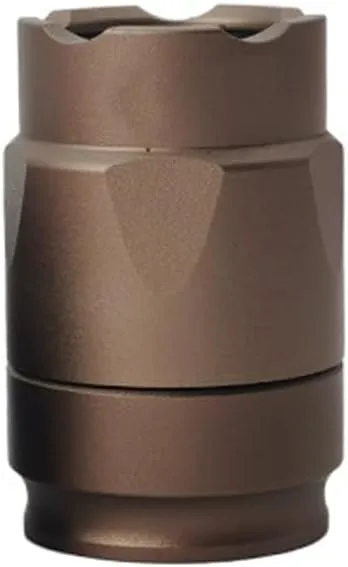 Metal Flashlight Light Heads, No Strobe Mode, Super Bright Strong LED Light Heads, for M300A M600C Series Etc Flashlight Torch Tailcaps Mounting, Compatible with Scout Type Tailcaps, Tan