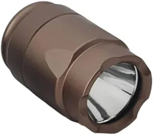 Metal Flashlight Light Heads with Strobe Mode, Super Bright Strong LED Light Heads, for M300A M600C Series Etc Flashlight Torch Tailcaps Mounting, Compatible with Scout Type Tailcaps, Tan