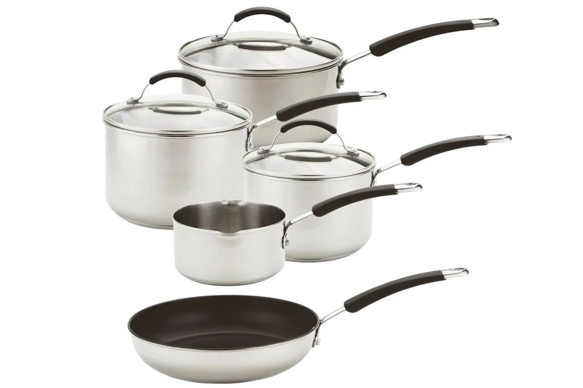 Meyer Stainless Steel 5 Piece Induction Pan Set | 74003