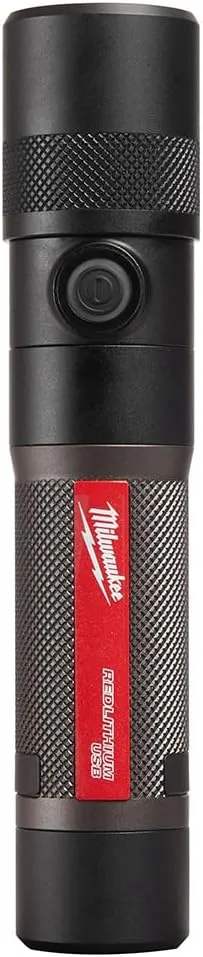 Milwaukee Rechargeable 1100 Lumen LED Flashlight, Battery Powered, Twist Focus