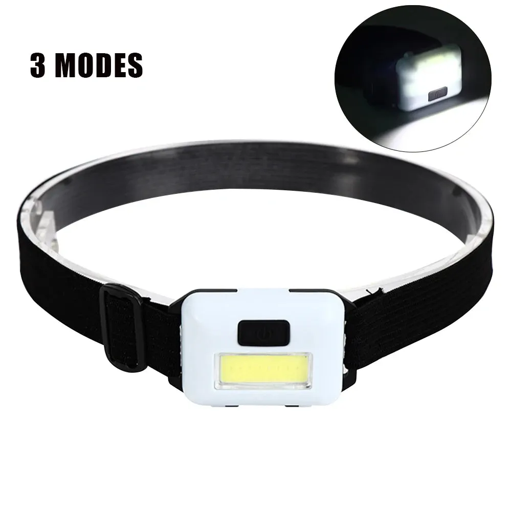 Mini COB LED Headlamp Portable Head Flashlight Waterproof Headlight Outdoor Camping Head Lamp Super Bright Head Light