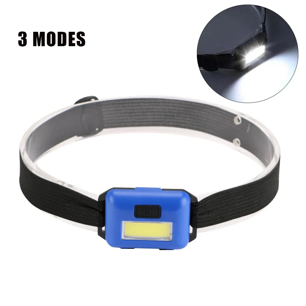 Mini COB LED Headlamp Portable Head Flashlight Waterproof Headlight Outdoor Camping Head Lamp Super Bright Head Light