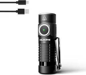 Mini Flashlight with Magnet, Rechargeable Pocket Light Compact High Lumens Handheld Light, E4 Flashlight 7 Modes 1100 Lumens for Outdoor, Hiking, Walking