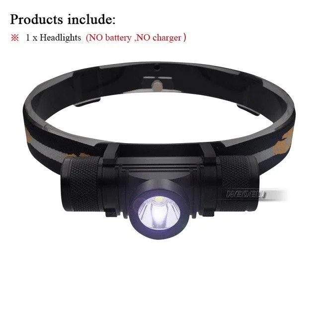 mini Headlamp led L2 Headlight USB rechargeable Head Torch waterproof Head Flashlight Head light 18650 battery camping Light