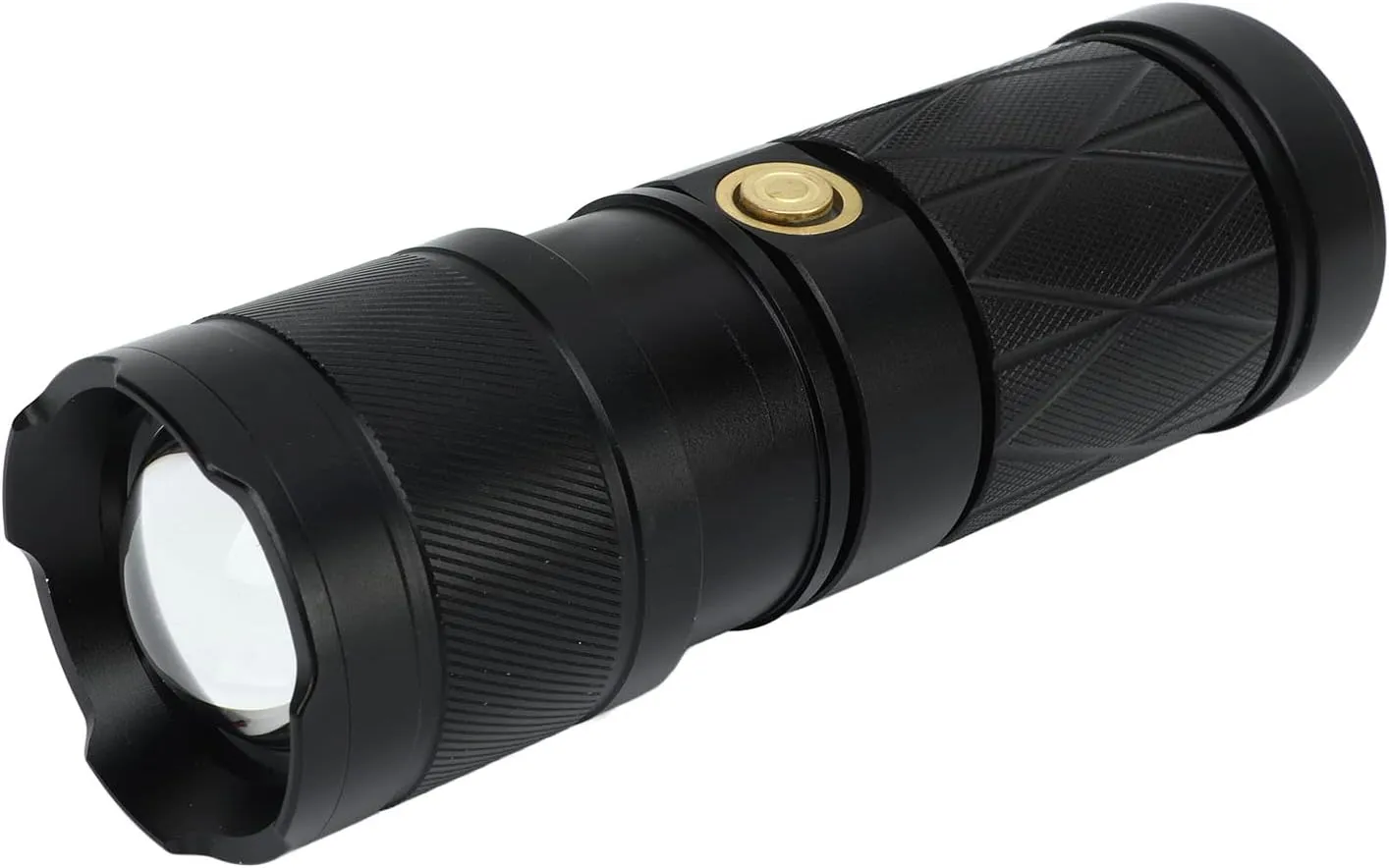Mini LED Flashlight, Durable USB Rechargeable Waterproof Flashlight Portable Zoomable Handheld Flashlight for Outdoor Adventure Camping
