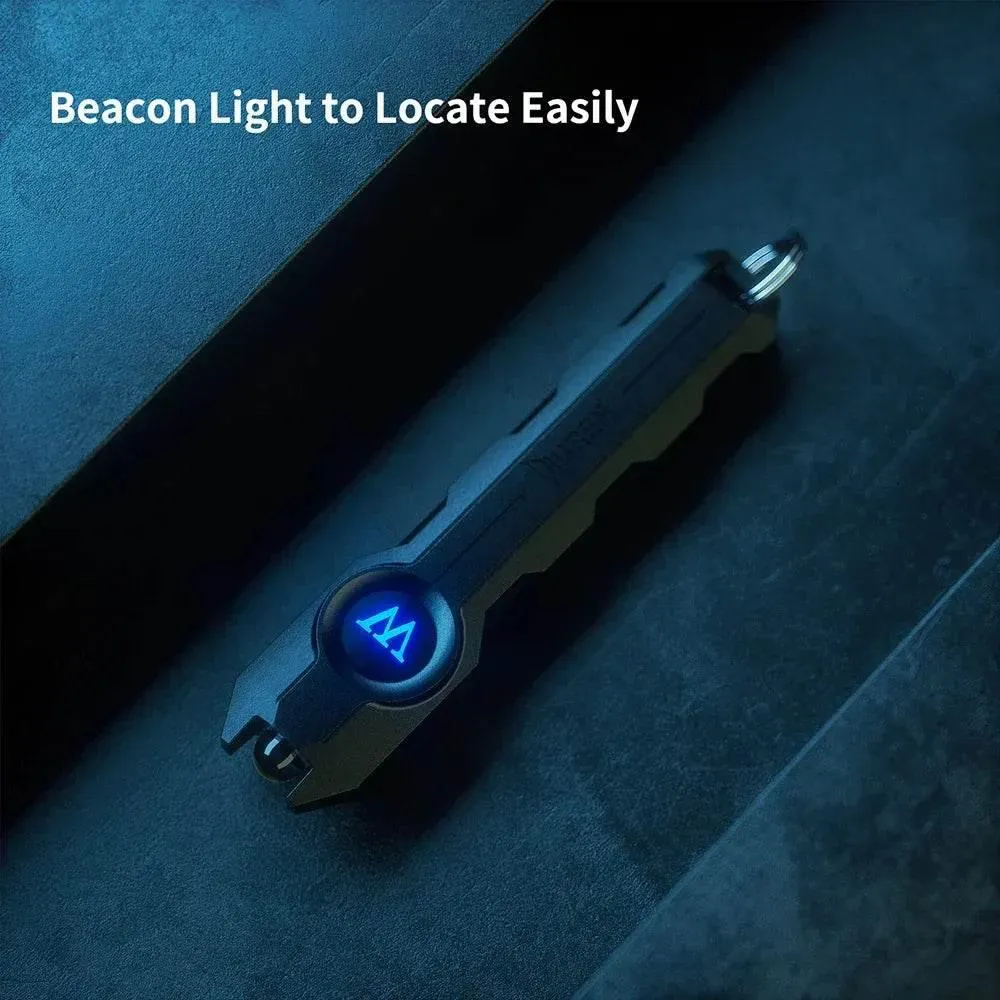 Mini USB Rechargeable LED Keychain Flashlight - Compact Portable Light