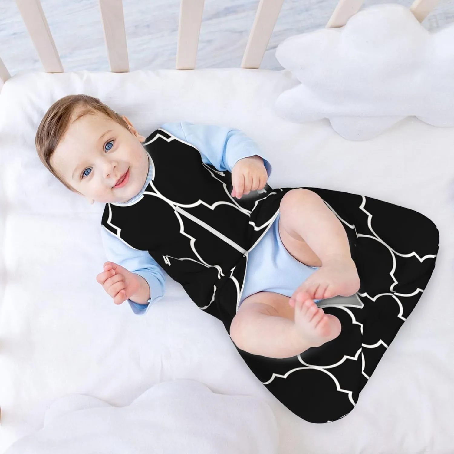 Minimalist Baby Sleep Sack 0-24 Months Sleeping Bag 2-Ways Zipper Wearable Blanket For Infant Toddler