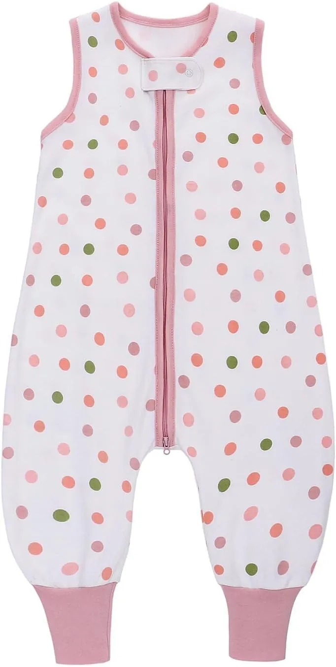 Miracle Baby Sleeping Sack with Feets TOG 0.5 100% Cotton Sleeveless Baby Wearable Blanket Baby Sleeping Bag