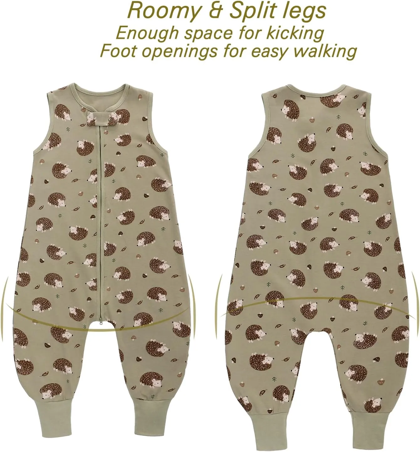 Miracle Baby Sleeping Sack with Feets TOG 0.5 100% Cotton Sleeveless Baby Wearable Blanket Baby Sleeping Bag